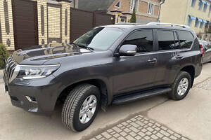 Рейлинги оригинальный дизайн (Серые, 2 шт) для Toyota Land Cruiser Prado 150