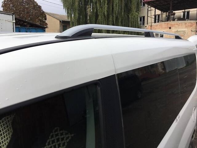 Рейлинги Skyport (серый мат) Макси база для Fiat Doblo II 2010-2022 гг - Фото 2