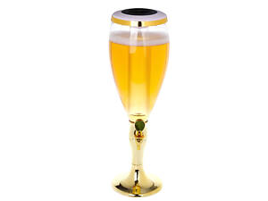 Резервуар для Пива RESTEQ 1,5л, Пивний диспенсер, ємність з підсвічуванням та льодом. Кубок, пивна вежа, штоф