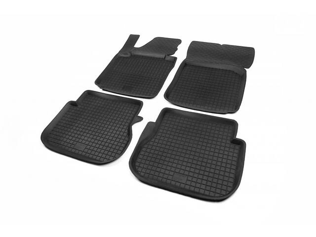 Резиновые коврики с бортом (4 шт, Polytep) для Volkswagen Caddy 2015-2020 гг - Фото 1