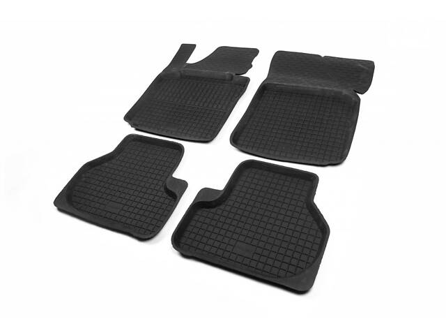 Резиновые коврики с бортом (4 шт, Polytep) для Volkswagen Golf 5 - Фото 1
