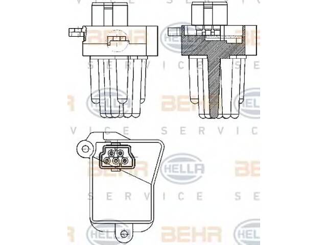 Резистор печки для моделей: BMW (7-Series, 5-Series, 5-Series, X5), LAND ROVER (RANGE-ROVER)