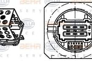 Резистор печки для моделей: PEUGEOT (206, 206,206,206)