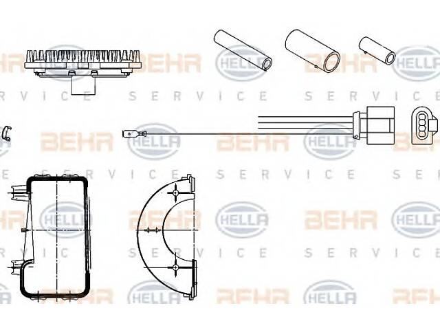 Резистор печки для моделей: VOLVO (FH, FM,FM)