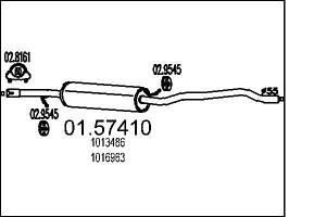 Резонатор FORD GALAXY (WGR) / SEAT ALHAMBRA (7V8, 7V9) 1995-2010 г.