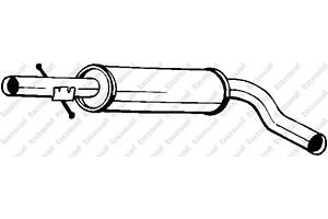 Резонатор средняя часть для моделей: AUDI (A3), SEAT (TOLEDO,LEON), SKODA (OCTAVIA,OCTAVIA), VOLKSWAGEN (GOLF,GOLF,NEW