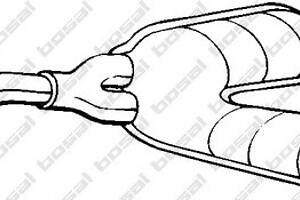 Резонатор средняя часть для моделей: BMW (5-Series, 5-Series)