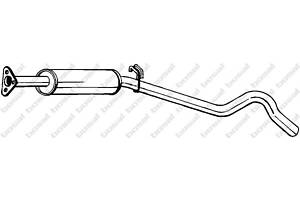 Резонатор средняя часть для моделей: OPEL (CORSA, CORSA), VAUXHALL (NOVA,NOVA)
