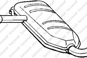 Резонатор средняя часть для моделей: SEAT (TOLEDO), VOLKSWAGEN (GOLF)