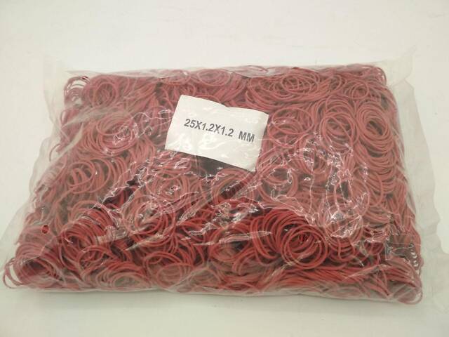 Гумка для пакування червона (25*1,2*1,2'Plast', 1 кг/пач - Фото 3