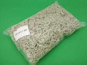 Гумка для пакування зелені біла (15*1,2*1,2') 'Plast', 1 кг/пач