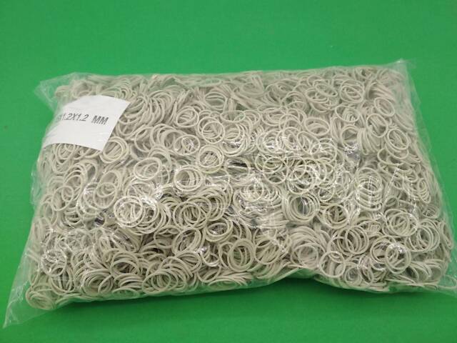 Гумка для пакування зелені біла (15*1,2*1,2') 'Plast', 1 кг/пач - Фото 2