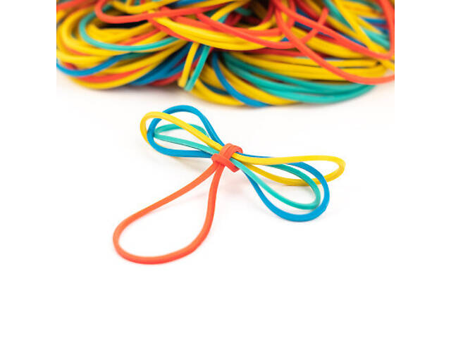 Гумові кільця для грошей Axent Standard кольорові, 500 г (D4612) - Фото 3