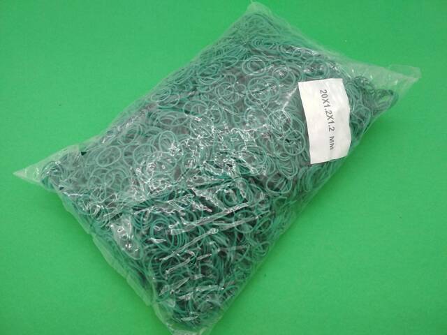 Гумки для грошей зелені (20*1,2*1,2'Plast', 1 кг/пач - Фото 2