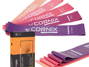 Резинки для фітнесу Cornix Mini Power Band набір 5 шт 1-20 кг XR-0046
