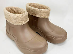 Гумові черевики жіночі 38р 23см коричневі 961