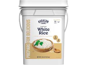 Рис білий довгозернистий з великим терміном придатності до 30 років Augason farms, 242 порції.