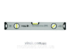 Рівень алюмінієвий VOREL : L= 40 cм, 3 капсули [25/50]