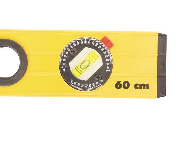 Уровень строительный с ручками MASTERTOOL ПРОФІ 60 см 3 капсулы 0,5 мм/м 0,03° фрезерованные поверхности 36-0603 - Фото 3