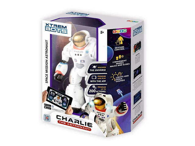 Робот-астронавт на радіокеруванні 'Чарлі' STEM BlueRocket XT3803085 - Фото 2