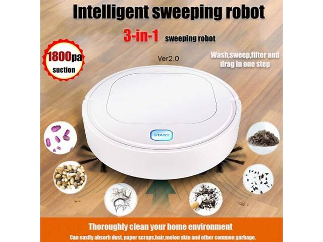 Робот-пилосос ES28 Smart Robot розумний пилосос на акумуляторі - Фото 3