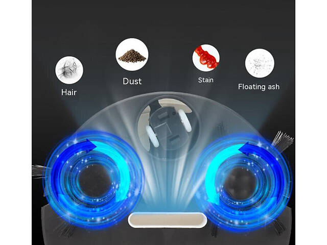 Робот пилосос міні RESTEQ білий, 400mah, 3,7v. Бездротовий компактний пилосос - Фото 7