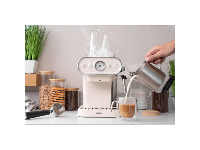 Рожкова кавоварка еспресо Ardesto FCM-E15BG - Фото 2