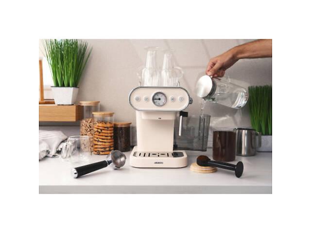 Рожкова кавоварка еспресо Ardesto FCM-E15BG - Фото 9