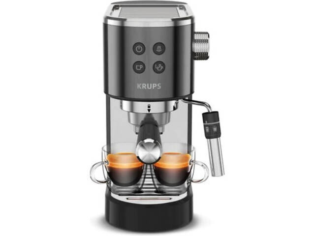 Рожкова кавоварка еспресо Krups XP444G10 - Фото 9