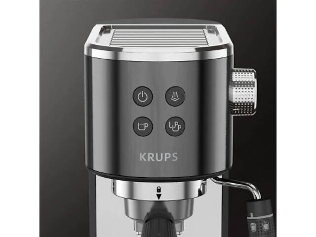 Рожкова кавоварка еспресо Krups XP444G10 - Фото 10