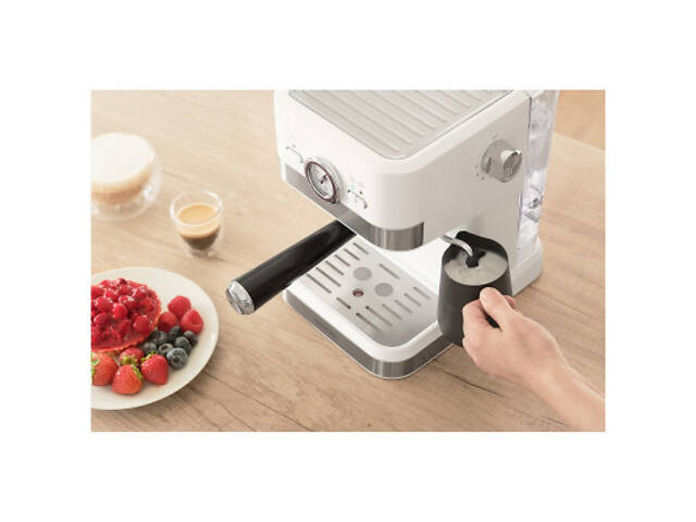 Рожкова кавоварка еспресо Sencor SES 1720WH - Фото 2