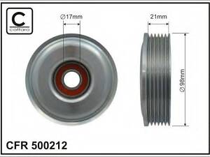 Ролик CAFFARO 500212 на FORD PUMA (EC_)