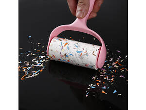 Ролик для чистки одежды 9467 11х18 см розовый