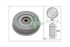 Ролик ГРМ паразитний 532 0381 20 HYUNDAI Terracan 01-07; KIA Sorento BL 02-09; MITSUBISHI Lancer IX 03-11, Pajero 07-21, Carisma 95-04, Pajero 91-99, Pajero 00-07, Pajero Pinin 99-05, Pajero Sport 99-