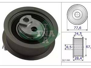 Ролик на A1, A3, A4, A6, Altea, Eos , Exeo, Golf, Jetta, Leon, Octavia, Passat B6, Polo, Scirocco, TT, Toledo, Touran