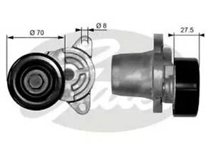 Ролик на Accent, Carens, Ceed, Cerato, Elantra, Getz, Grandeur, I30, Magentis, Matrix, ProCeed, Santa Fe, Sonata, Spo...