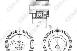 Ролик приводного ремня GTB0470