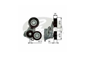 Ролик приводного ременя T39024
