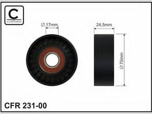 Ролик ремня CAFFARO 23100 на BMW 3 седан (E46)