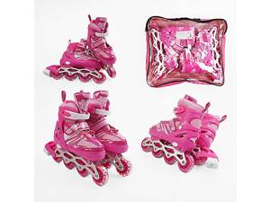 Ролики 70554-S /розмір 29-33/ колір – РОЖЕВИЙ