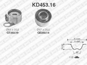 Роликовый модуль натяжителя ремня (ролик, ремень) SNR KD45316 на OPEL MONTEREY A (UBS_)