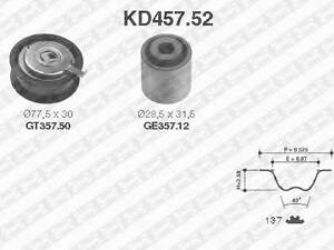 Роликовый модуль натяжителя ремня (ролик, ремень) SNR KD45752 на AUDI A4 седан (8D2, B5)