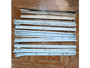 Роликові напрямні 400/450 для меблевих ящиків. Різнобій. Залишки.