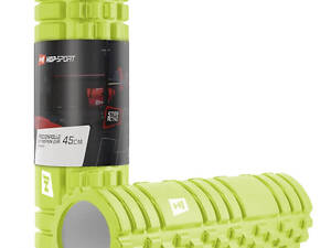 Роллер масажер (валик, ролик) Hop-Sport EVA 45см салатовий