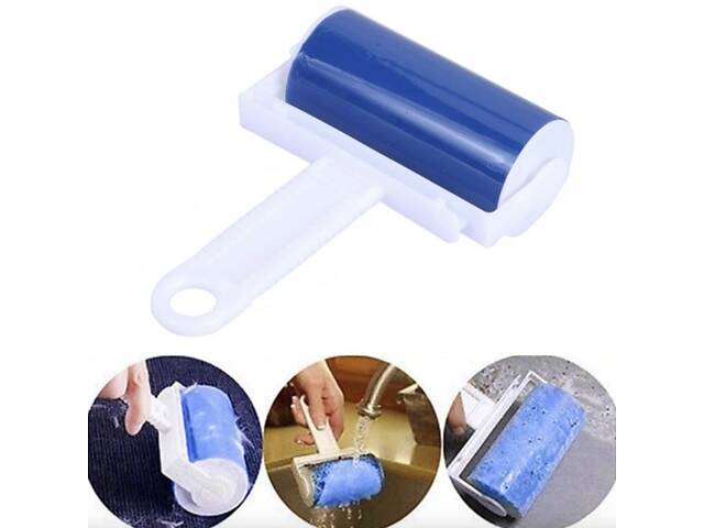 Ролик для чищення одягу багаторазовий силіконовий + чохол 20х10х5.5 см. - Фото 3