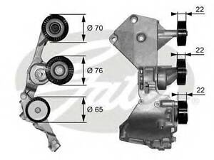 Ролик модуля натягувача ременя GATES T38466 на MERCEDES-BENZ A-CLASS (W168)