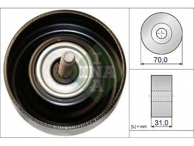 Ролик модуля натяжителя ремня INA 532061410 на VAUXHALL ANTARA (J26, H26) - Фото 1