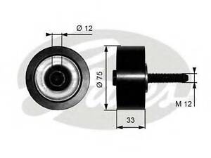 Ролик поліклинового ременя GATES T36291 на MERCEDES-BENZ VARIO c бортовой платформой/ходовая часть