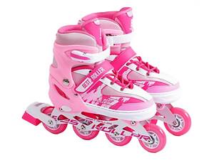 Роликовые коньки Best Roller 38-42 24.5-26.5 см Pink (151235)