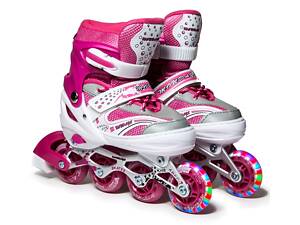 Роликовые коньки Happy Mondays 30-33 18-20,5 см Pink (267618952)